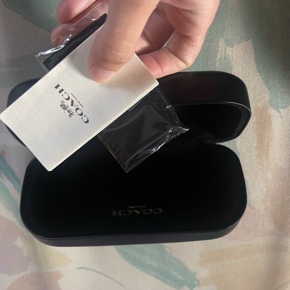 Coach Pink Tortoise Oversized Metal Soft Square Sunglasses - Picture 5 of 8